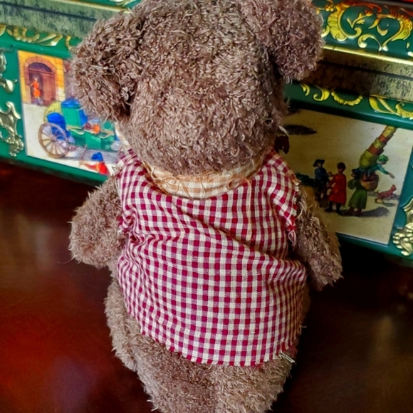 Country Primitive plush Teddybear shelf sitter - Picture 3 of 4